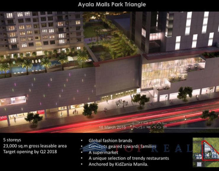 Close to everything Two Bedrooms 2BR Condo For Sale in Park Triangle Residences at Bonifacio Global City BGC
