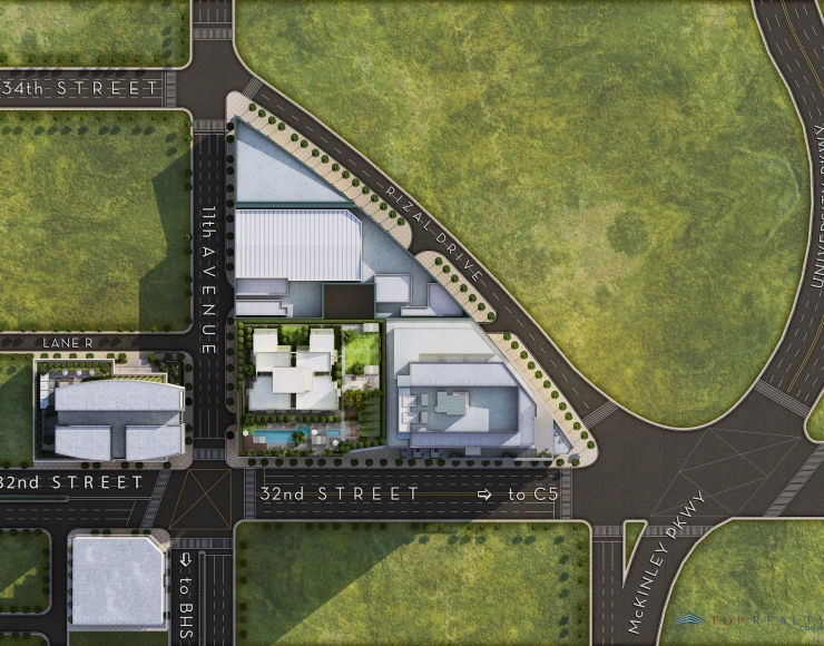 Close to everything Two Bedrooms 2BR Condo For Sale in Park Triangle Residences at Bonifacio Global City BGC