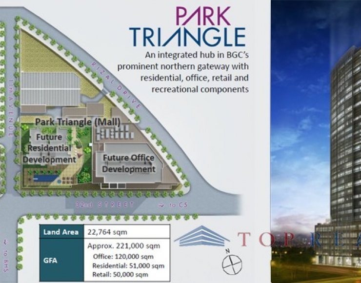 Close to everything Two Bedrooms 2BR Condo For Sale in Park Triangle Residences at Bonifacio Global City BGC