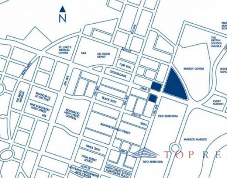 Close to everything Two Bedrooms 2BR Condo For Sale in Park Triangle Residences at Bonifacio Global City BGC