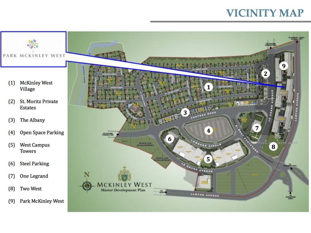 Park McKinley West Vicinity Map